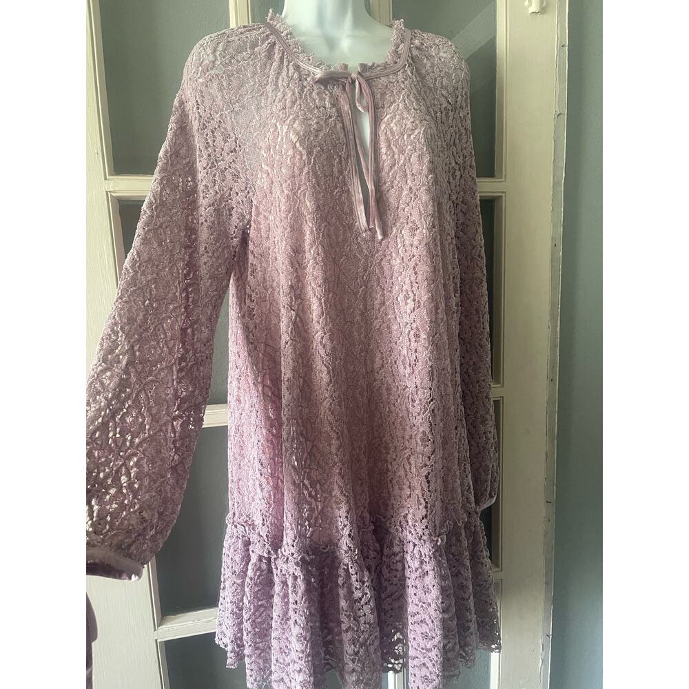 Free People Jenny Purple Crush Velvet Dress - Picture 6 of 11